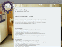 Tablet Screenshot of blog.nsphere.net